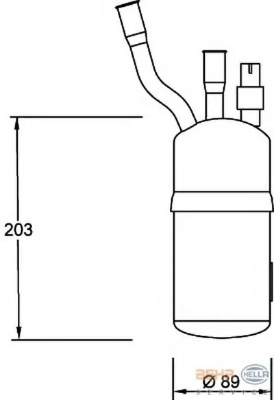 Осушитель, кондиционер BEHR HELLA SERVICE HELLA купить