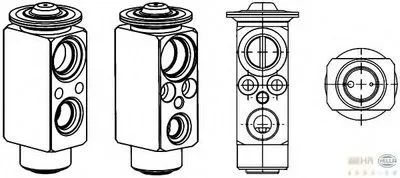 Расширительный клапан, кондиционер BEHR HELLA SERVICE HELLA купить