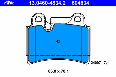 Комплект тормозных колодок, дисковый тормоз ATE купить