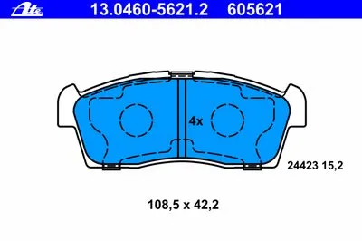 Комплект тормозных колодок, дисковый тормоз ATE купить