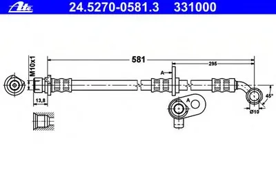 Тормозной шланг ATE купить
