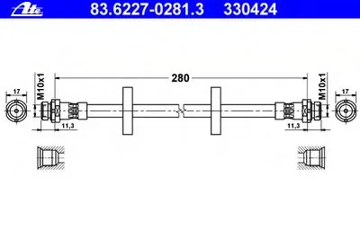 Тормозной шланг ATE купить