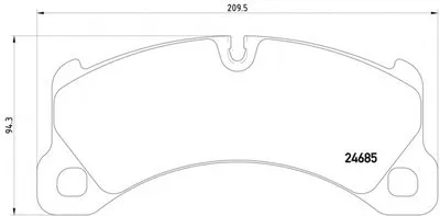 Комплект тормозных колодок, дисковый тормоз HELLA PAGID купить
