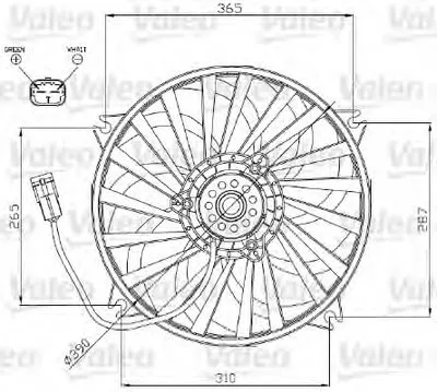 Вентилятор, охлаждение двигателя VALEO купить