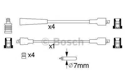 Комплект проводов зажигания BOSCH купить