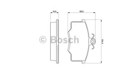 Комплект тормозных колодок, дисковый тормоз BOSCH купить