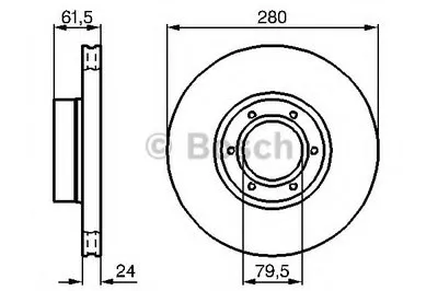 Тормозной диск BOSCH купить