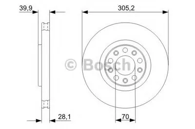 Тормозной диск BOSCH купить