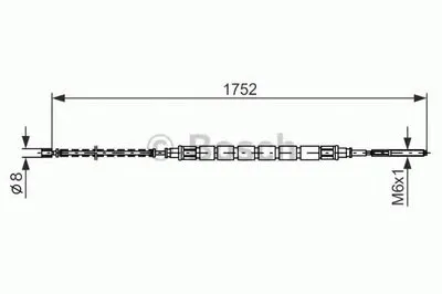 Трос, стояночная тормозная система BOSCH купить