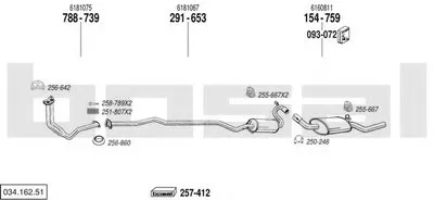 Система выпуска ОГ BOSAL купить