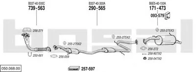 Система выпуска ОГ BOSAL купить