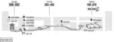 Система выпуска ОГ BOSAL купить