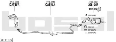 Система выпуска ОГ BOSAL купить