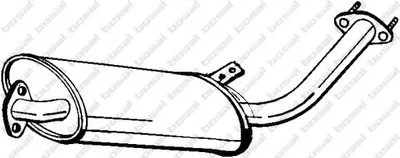 Средний глушитель выхлопных газов BOSAL купить