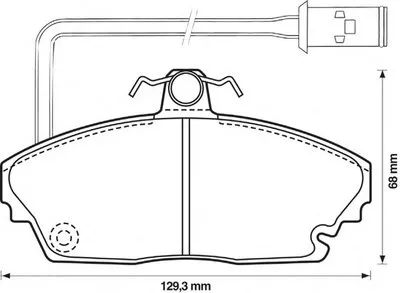 Комплект тормозных колодок, дисковый тормоз JURID купить