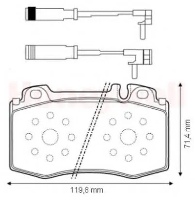 Комплект тормозных колодок, дисковый тормоз JURID купить