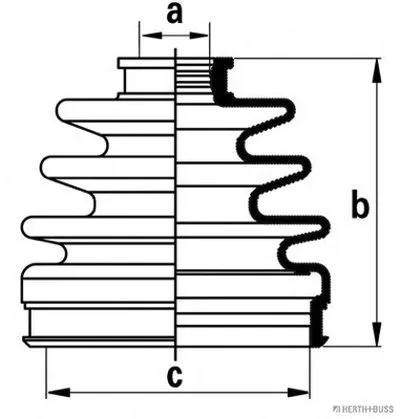 Комплект пылника, приводной вал HERTH+BUSS JAKOPARTS купить