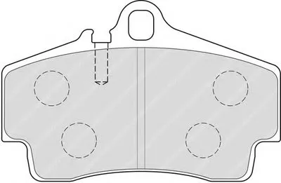 Комплект тормозных колодок, дисковый тормоз PREMIER FERODO купить