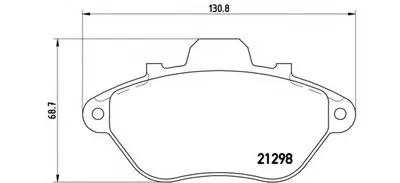 Комплект тормозных колодок, дисковый тормоз BREMBO купить