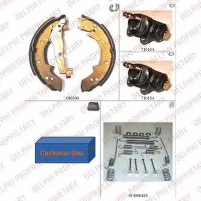 Комплект тормозных колодок DELPHI купить