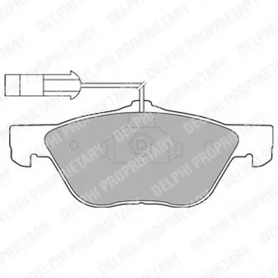 Комплект тормозных колодок, дисковый тормоз DELPHI купить