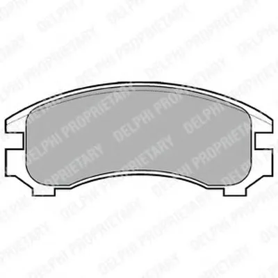 Комплект тормозных колодок, дисковый тормоз DELPHI купить