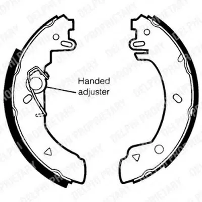 Комплект тормозных колодок DELPHI купить
