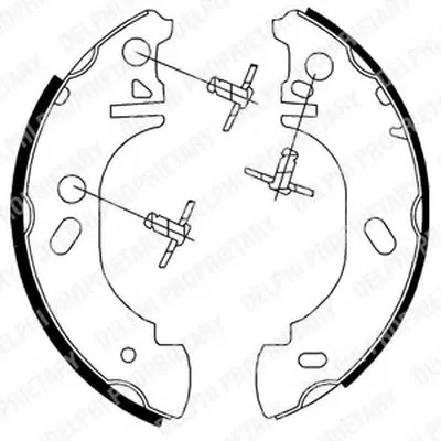 Комплект тормозных колодок DELPHI купить