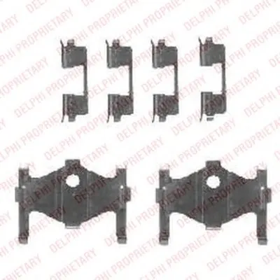 Комплектующие, колодки дискового тормоза DELPHI купить