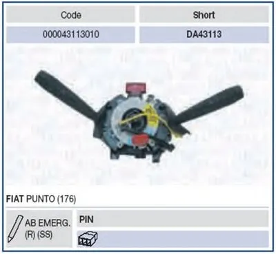 Выключатель на колонке рулевого управления MAGNETI MARELLI купить