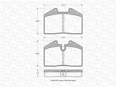 Комплект тормозных колодок, дисковый тормоз MAGNETI MARELLI купить