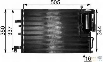 Конденсатор, кондиционер BEHR HELLA SERVICE купить