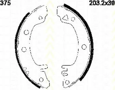 Комплект тормозных колодок TRISCAN купить
