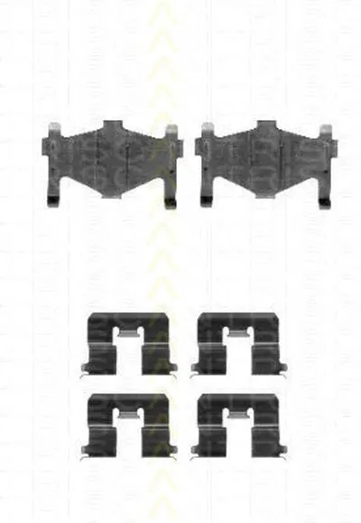 Комплектующие, колодки дискового тормоза TRISCAN купить