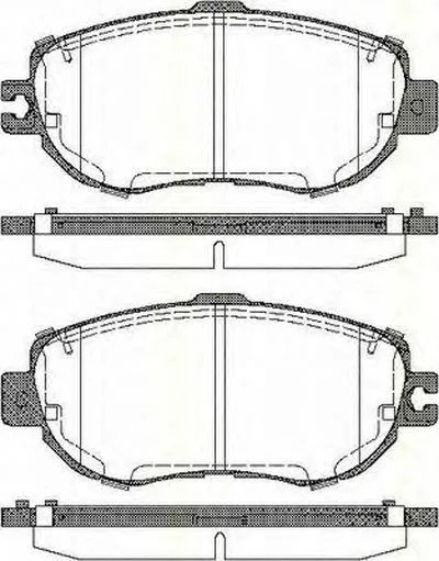Комплект тормозных колодок, дисковый тормоз TRISCAN купить