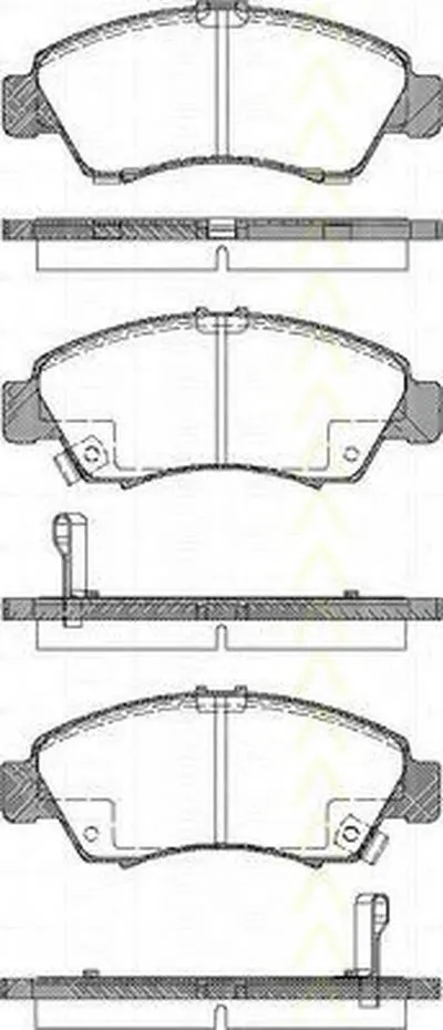 Комплект тормозных колодок, дисковый тормоз TRISCAN купить