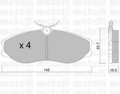 Комплект тормозных колодок, дисковый тормоз METELLI купить