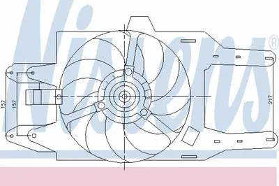 Вентилятор, охлаждение двигателя NISSENS купить