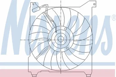 Вентилятор, охлаждение двигателя NISSENS купить