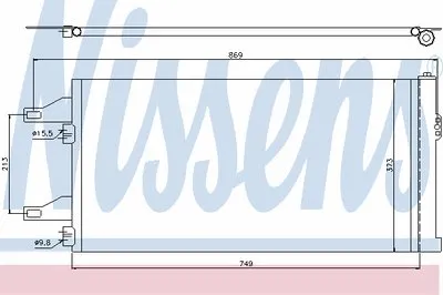 Конденсатор, кондиционер NISSENS купить