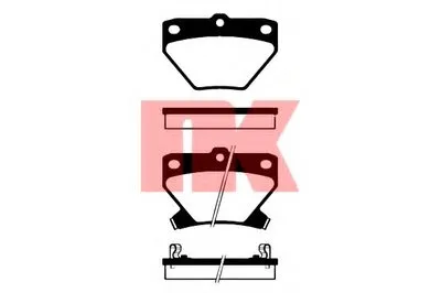 Комплект тормозных колодок, дисковый тормоз NK купить