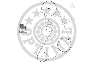 Комплект ремня ГРМ OPTIMAL купить