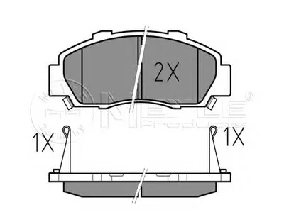 Комплект тормозных колодок, дисковый тормоз MEYLE купить