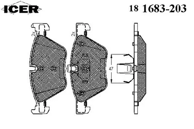 Комплект тормозных колодок, дисковый тормоз ICER купить