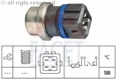 Датчик, температура охлаждающей жидкости FACET купить