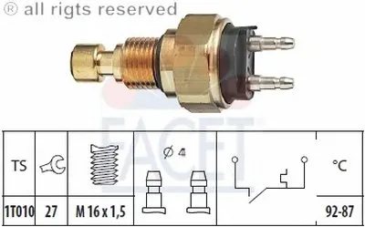 Термовыключатель, вентилятор радиатора FACET купить