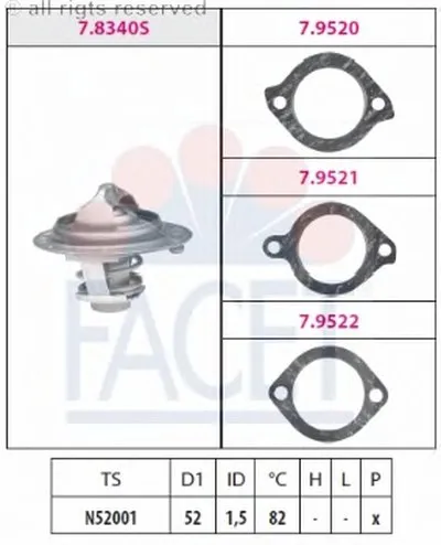 Термостат, охлаждающая жидкость FACET купить