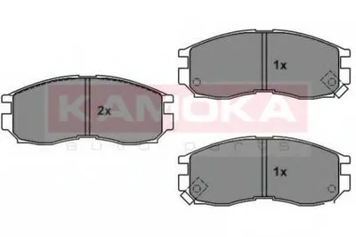 Комплект тормозных колодок, дисковый тормоз KAMOKA KAMOKA купить
