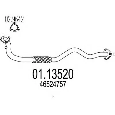 Труба выхлопного газа MTS купить