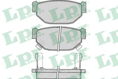Комплект тормозных колодок, дисковый тормоз LPR купить